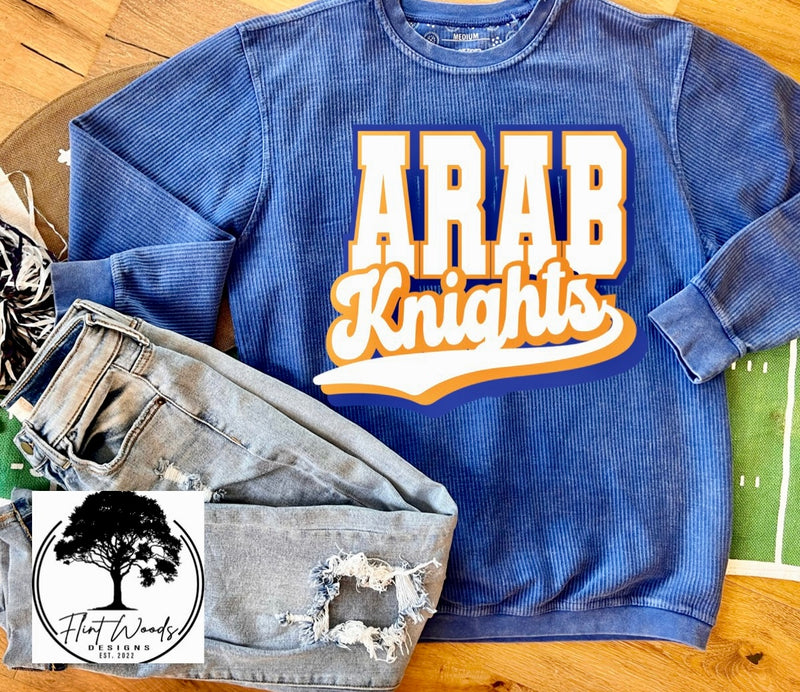 Arab Knights Corded Crew Sweatshirt