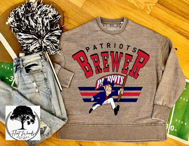 Brewer Patriots Mascot Sweatshirt