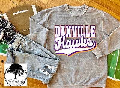 Danville Hawks Corded Crew Sweatshirt