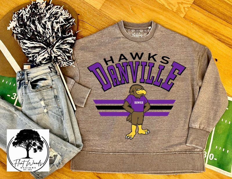 Danville Hawks Mascot Sweatshirt
