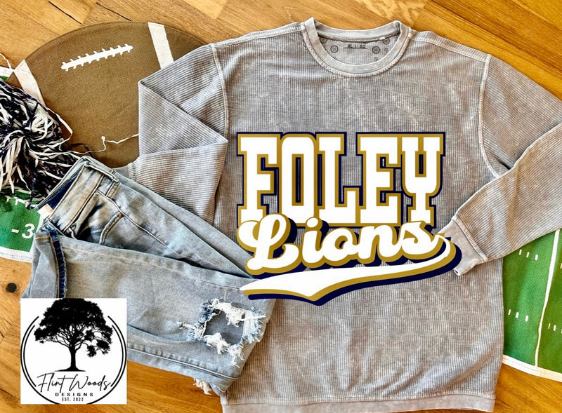 Foley Lions Corded Crew Sweatshirt