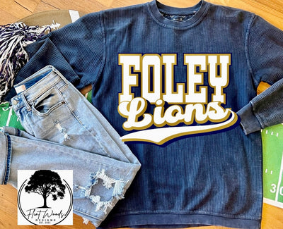 Foley Lions Corded Crew Sweatshirt