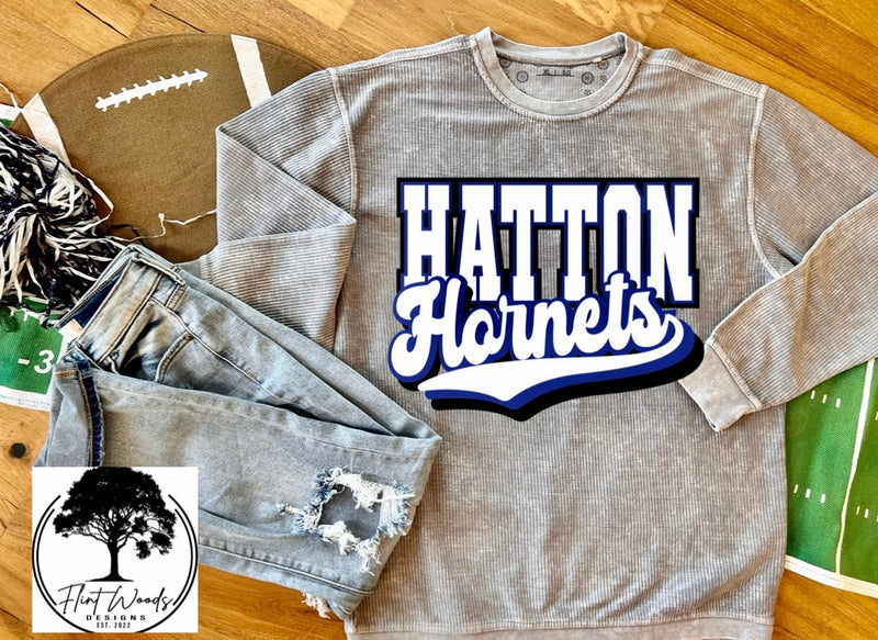 Hatton Hornets Corded Crew Sweatshirt