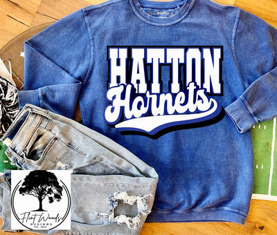 Hatton Hornets Corded Crew Sweatshirt