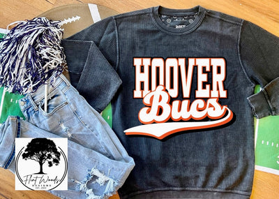 Hoover Bucs Corded Crew Sweatshirt