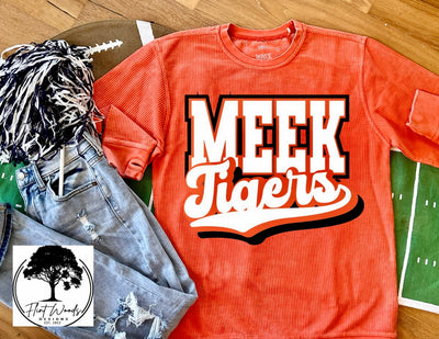 Meek Tigers Corded Crew Sweatshirt
