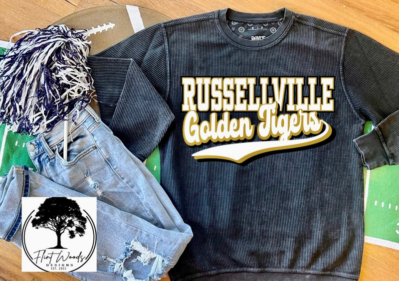 Russellville Golden Tigers Corded Crew