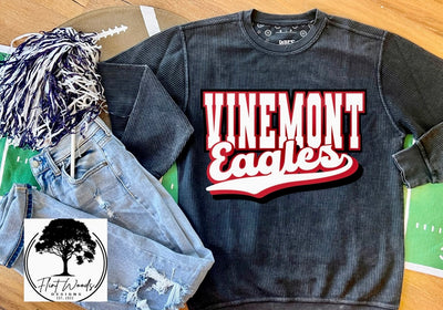 Vinemont Eagles Corded Crew Sweatshirt
