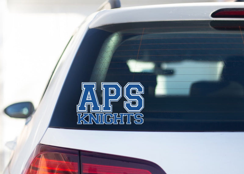 Window Sticker with APS Knights LOGO