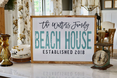 Family Beach House Personalized