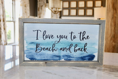 I love you to the beach and back