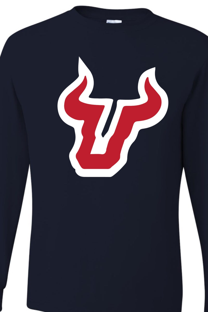 Bulls Head Logo Long Sleeve Tee