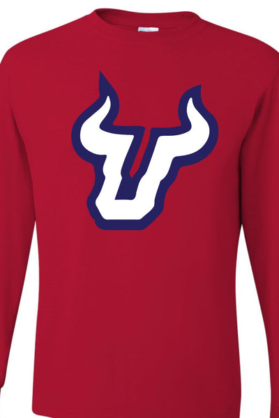 Bulls Head Logo Long Sleeve Tee