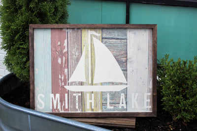 Smith Lake- Custom Lake Sign