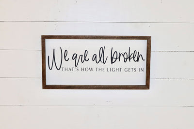 We are all broken
